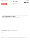 Form Flp-2 - Certificate Of Change Of Foreign Limited Partnership Registration
