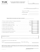 Fillable Form Tg-1 - Transient Guest Tax Return - 2013 Printable pdf