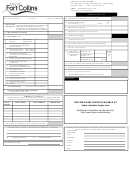 Computation Of Tax Form - Sales Tax Department - City Of Fort Collins