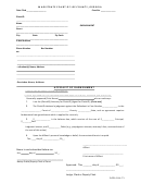 Affidavit Of Garnishment Form