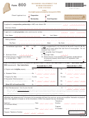 Form 800 - Business Equipment Tax Reimbursement Application 2006