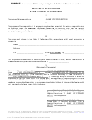 Sample - Conversion Of A Foreign Entity Into A California Stock Corporation