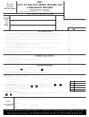 Form Bc-1120 - Income Tax Corporate Return - City Of Battle Creek - 2001 Printable pdf
