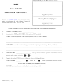 Fillable Form Mark-2 - Application For Renewal - 2004 Printable pdf
