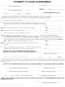 Payment To Avoid Garnishment Form