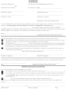 Summons Form - County Of Wayne Superior Court