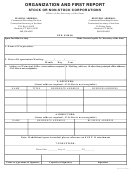 Organization And First Report Stock Or Non-stock Corporations Form 2009