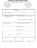 Change Of Registered Agent Form 2007