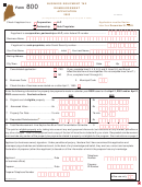 Form 800 - Business Equipment Tax Reimbursement Application - 2003