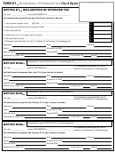 Form D1 - Dayton D1 Declaration Of Estimated Tax