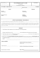 Form Sm-2 - Statement Of Claim For Specific Property