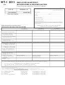Form Wt-1 - Employer Quarterly Withholding & Reconciliation - 2011