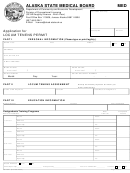 Form 08-4021 - Application For Locum Tenens Permit Form - 2000