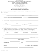 Form 08-4430 - Application For Board Approved Professional Counselor Supervisor