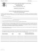 Form 154 - Application For Certificate Of Withdrawal