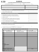 Form K-59 - Kansas High Performance Incentive Program Credits (2011) Printable pdf
