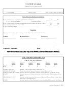 State Of Alaska Employment Status Form 2000