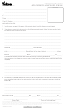 Application For A Certificate Of Work Form