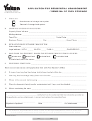 Application For Residential Abandonment/removal Of Fuel Storage Form
