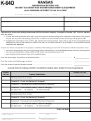 Form K-64o - Information Return For Income Tax Credits On Business Machinery & Equipment And/or Working Interest Of An Oil Lease - Kansas