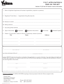 Fillable F.o.t. Application 2 Fuel Oil Tax Act Form Printable pdf