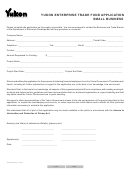 Form Yg(5470q) F2 - Yukon Enterprise Trade Fund Application Form/small Business