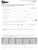 Form Yg(5097eq)f3 - Application For Yukon Registration Dentist/dental Profession Act