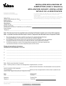 Installers Declaration Of Completion(initial Or Alteration) Form