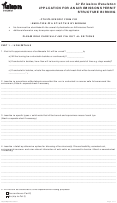 Application For An Air Emissions Permit Structure Burning Form