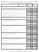 Fillable Schedule Cr - Credit Computation Schedule For Forms 760, 760py And 763 (1998) Printable pdf