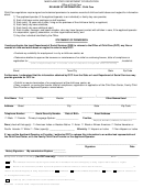 Occ 1260 Form - Release Of Information - Child Care