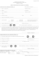 Application For Use Of School Facilities Form