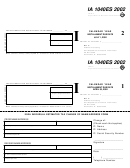 Form Ia 1040es - Iowa Individual Estimated Tax Change Of Name/address (2002)