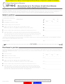 Form St-16-c - Manufacturer's Purchase Credit Certificate - 2014