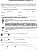 Family And Medical Leave Of Absence Application Form - Washington University In St. Louis