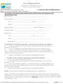 Contractor Record Maintenance Form