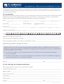 Academic Recommendation Form