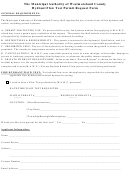 Hydrant Flow Test Permit Request Form Printable pdf