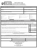 Form Sfr-1032 - Application For Special Fuel Tax Refund