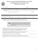 Quality Child-care Investment Tax Credit - Worksheet For Tax Year 2006