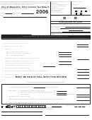 Income Tax Return - Massillon Tax Department - 2006 Printable pdf