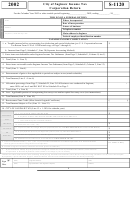 Form S-1120 - Income Tax Corporation Return - 2002
