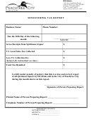 Mixed Drink Tax Report Form - Peachtree City, Ga