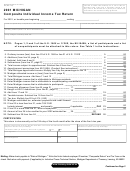 Form 807 - Michigan Composite Individual Income Tax Return - 2001