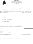 Form Rew-2 - Residency Affidavit, Individual Transferor, Maine Exception 3(a) - 2014
