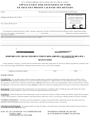 Application For Extension Of Time To File Net Profit License Fee Return - City Of Owensboro And Daviess County Fiscal Court