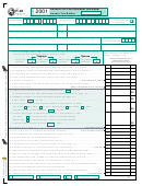 Fillable Form It-40 - Indiana Full-Year Resident Individual Income Tax Return - 2001 Printable pdf