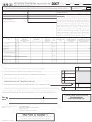 Form Br-21 - Declaration Of Estimated City Income Tax - 2007