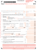 Form 1 - Massachusetts Resident Income Tax Return - 2016