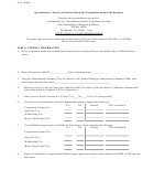 Questionnaire: Service Activities In Iowa For Corporation Income Tax Form Purposes